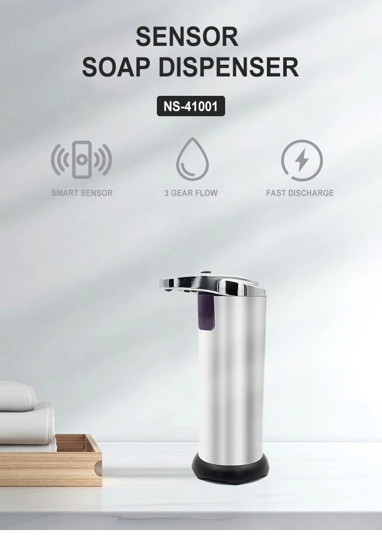 304 Stainless Steel Automatic Touchless Infrared Motion Sensor Liquid Spray Foam Pump Hand Soap Dispenser Hotel Dispenser