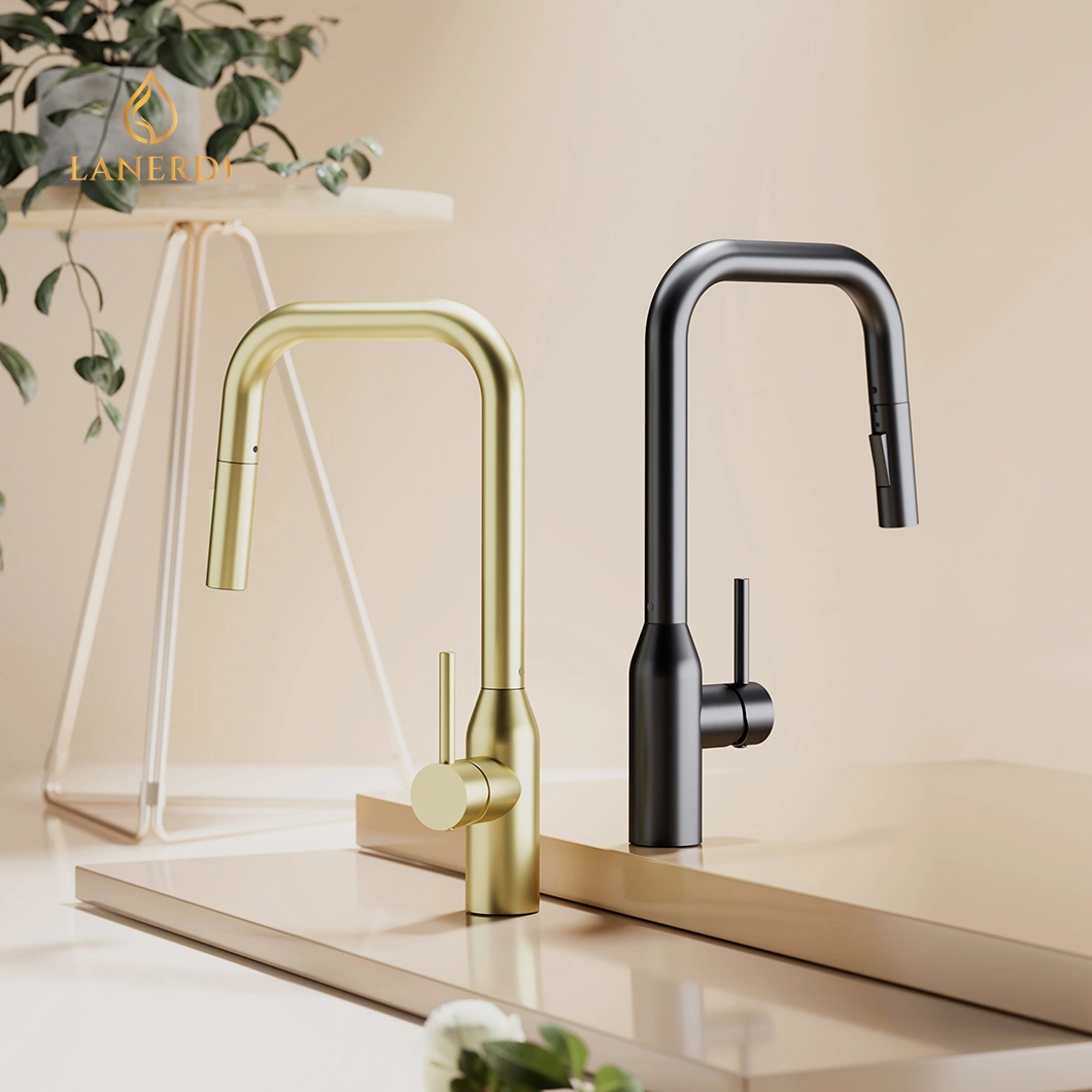 Sanitary Ware Factory Kitchen Sink Tap Water Tap PVD Champaign Swivel Faucet Gold Kitchen Tap Put Down Upc 304 Stainless Steel Kitchen Mixer Kitchen Faucet