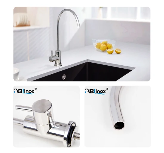 Ablinox New Design Casting Lead-Free Single Handle Drinking Water Stainless Steel Kitchen Accessories Sink Tap Mixer Water Purifiter Drinking Faucet